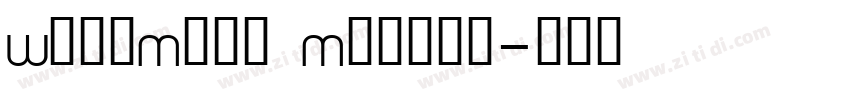 WvunMing Medium字体转换